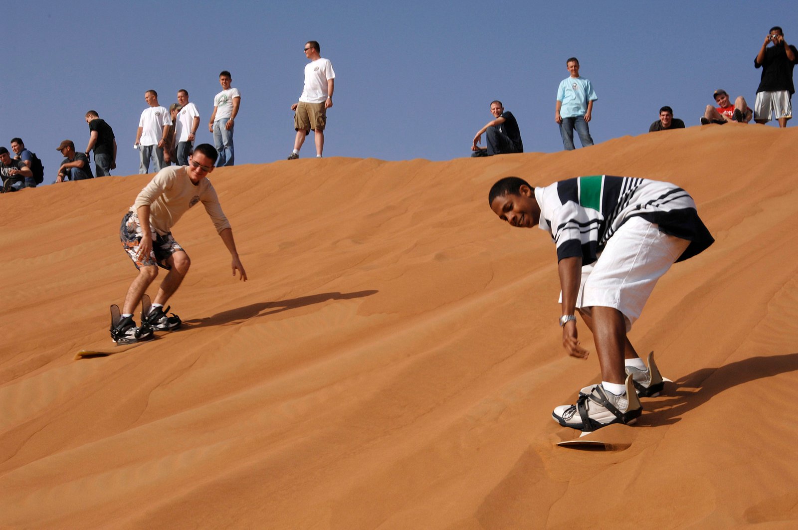Sandboarding in the Sahara